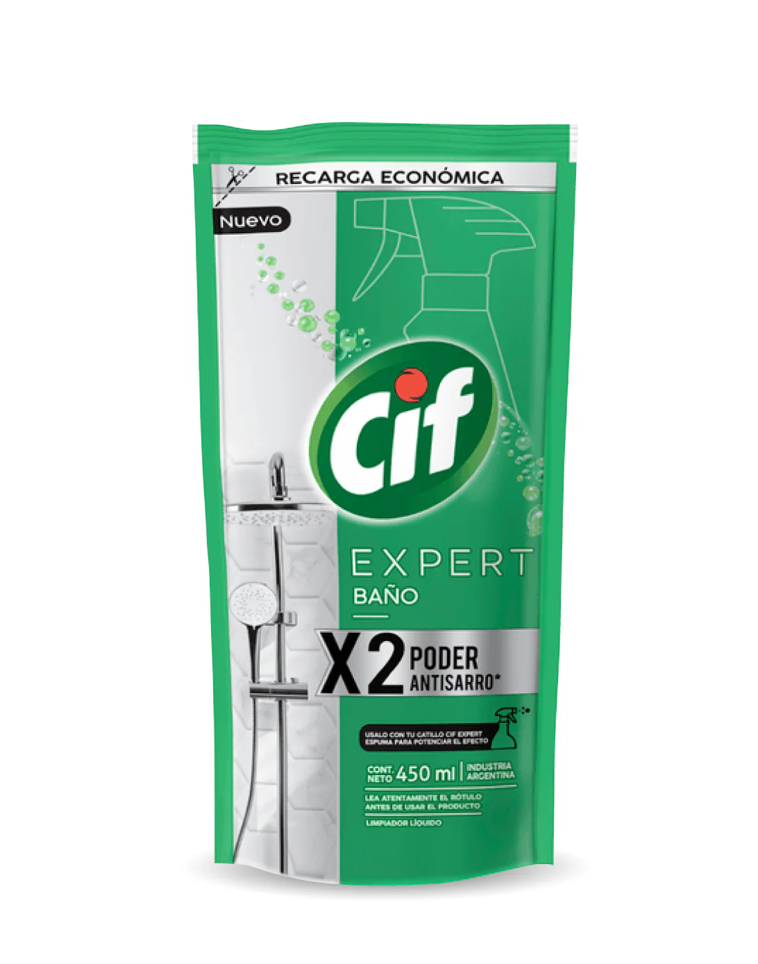 CIF BAÑO 450ml DOY PACK