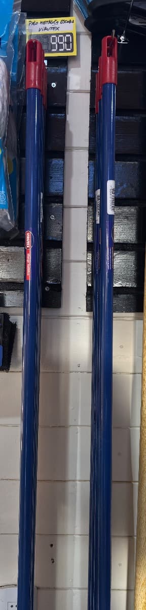 PALO METALICO DE ESCOBA AZUL VIRUTEX