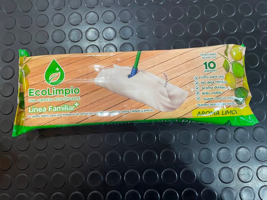TRAPERO HUMEDO ECOLIMPIO FAMILIAR LIMON