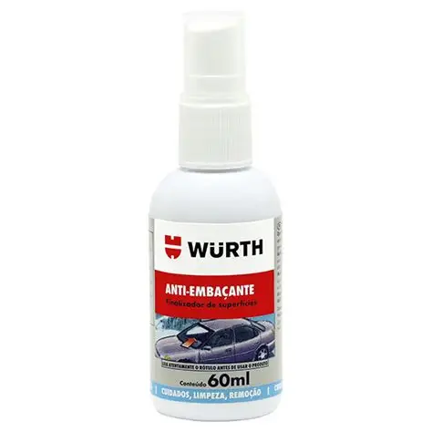 LIQUIDO ANTIEMPAÑANTE VIDRIOS Y ESPEJOS WÜRTH 60 ML