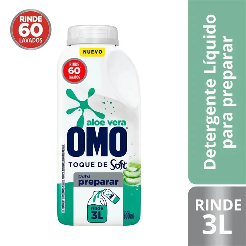 DETERGENTE OMO PARA DILUIR ALOE VERA 500 ML