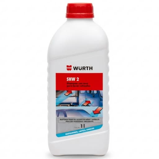SHAMPOO CON CERA PARA VEHÍCULOS WÜRTH 1L