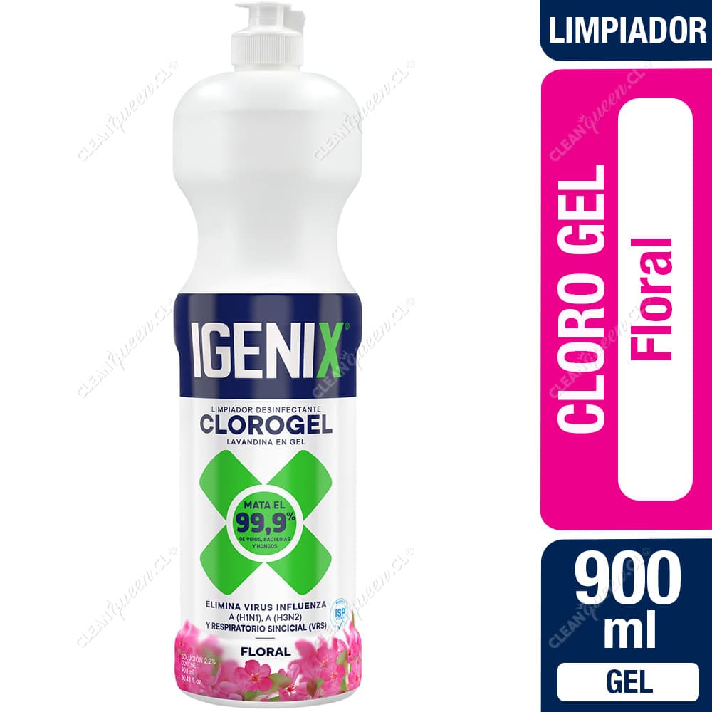 CLORO GEL IGENIX FLORAL 900ML