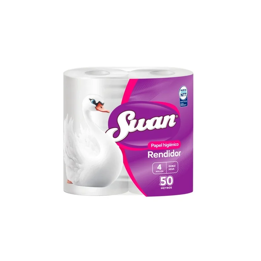 PAPEL HIGIENICO SWAN RENDIDOR 4 UN X 50 M