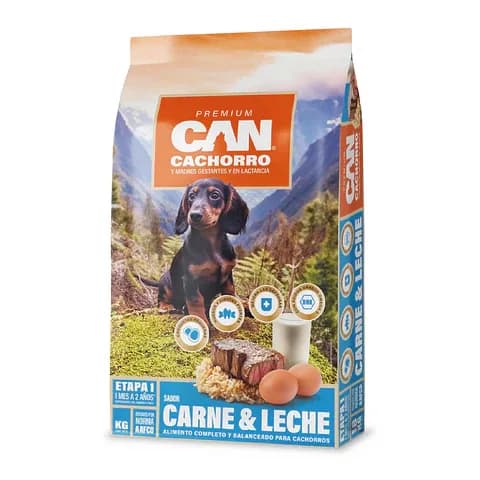 CAN PREMIUN CACHORRO Y MADRES GESTANTES EN LACTANCIA 1KG CARNE/LECHE