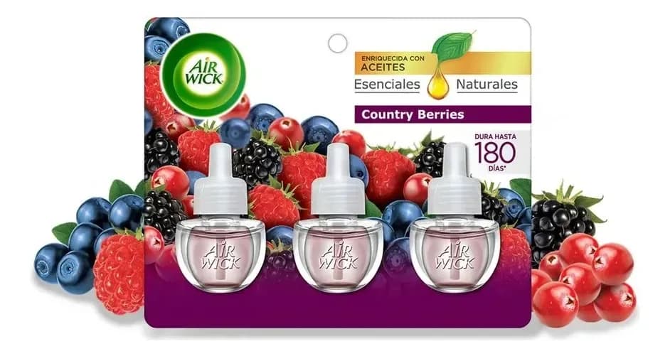 AIR WICK REPUESTO X 3 UN COUNTRY BERRIES