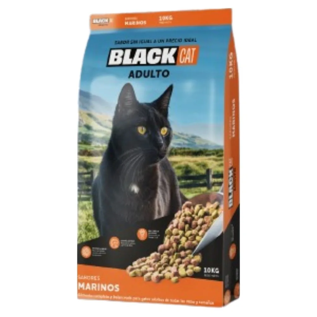 BLACK CAT ADULTO 10 KG SABORES MARINOS